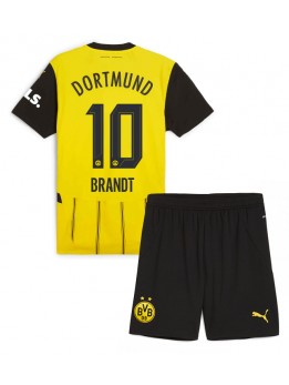 Borussia Dortmund Julian Brandt #10 Heimtrikotsatz für Kinder 2024-25 Kurzarm (+ Kurze Hosen)